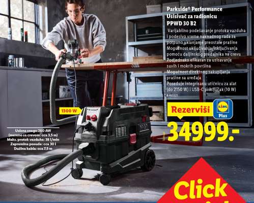 Parkside Performance Usisivač za radionicu PPWD 30 B2