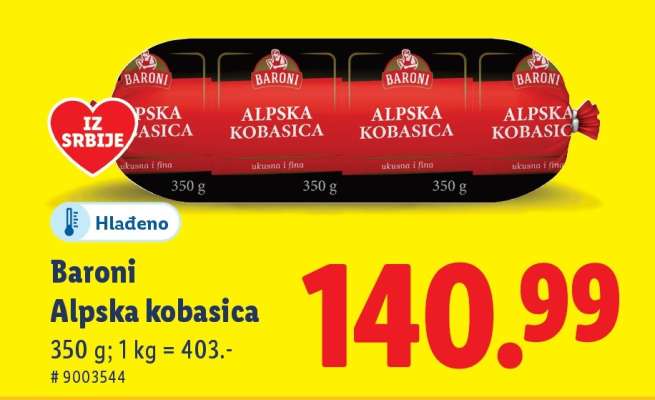 Baroni Alpska kobasica