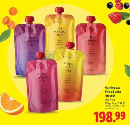 Nutrino Lab Pire od voća i povrća