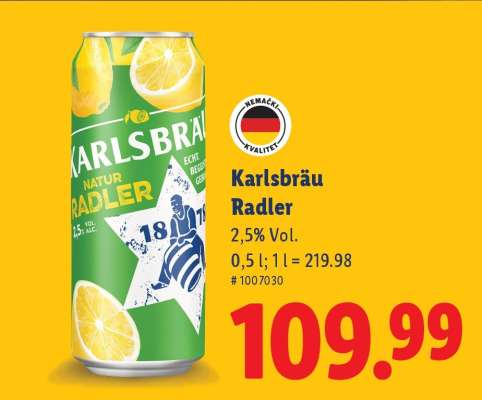 Karlsbräu Radler