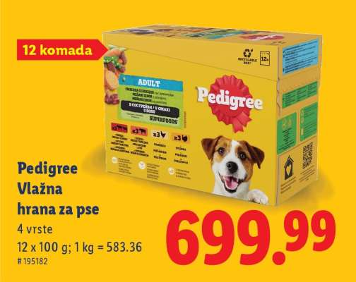 Pedigree, vlažna hrana za pse