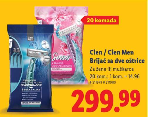 Cien / Cien Men Brijač sa dve oštrice