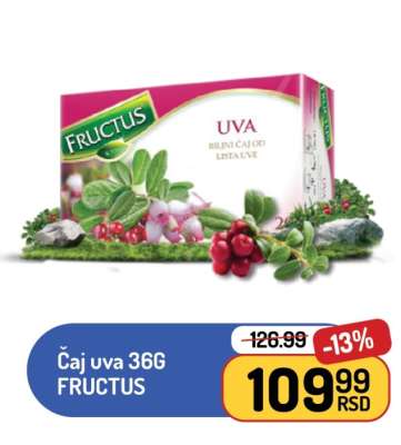 Čaj uva 36G FRUCTUS