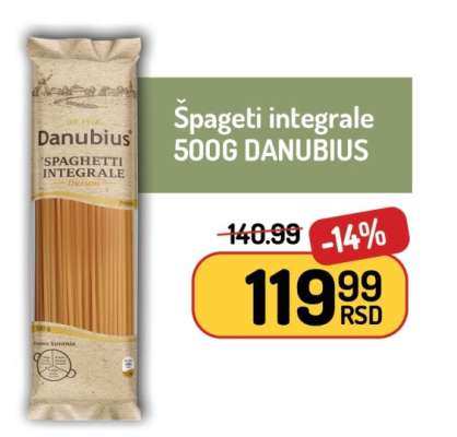 Špageti integrale 500G DANUBIUS