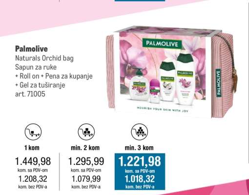 Palmolive Naturals Orchid bag