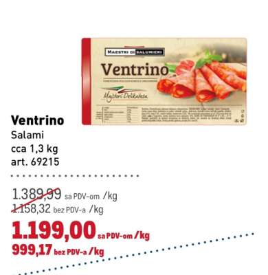 Ventrino Salami