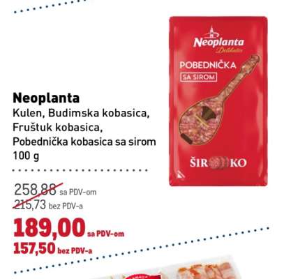 Neoplanta Pobednička kobasica sa sirom