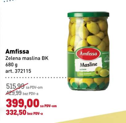 Amfissa Zelena maslina BK