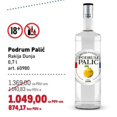 Podrum Palić Rakija Dunja