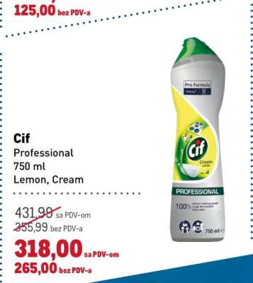 Cif Professional Lemon Cream