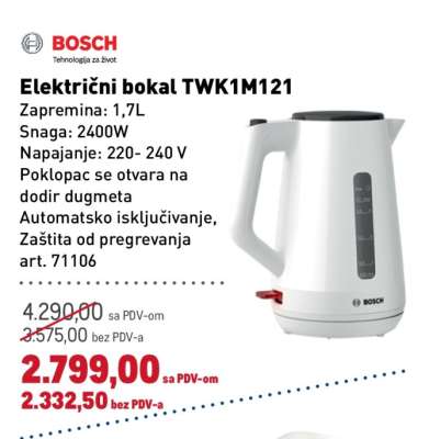 Električni bokal TWK1M121