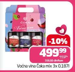 Voćna vina Čoka mix 3x 0.187l