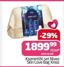 Kozmetički set Nivea skin love bag Xmas