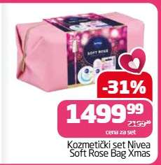Kozmetički set Nivea Soft Rose Bag Xmas