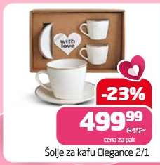 Šolje za kafu Elegance 2/1