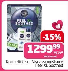 Kozmetički set Nivea za muškarce Feel XL Soothed