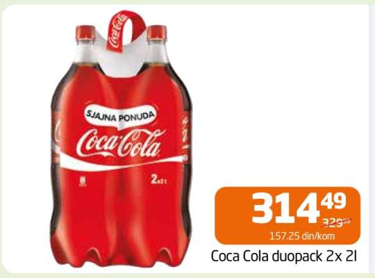 Coca Cola duopack 2x 2l