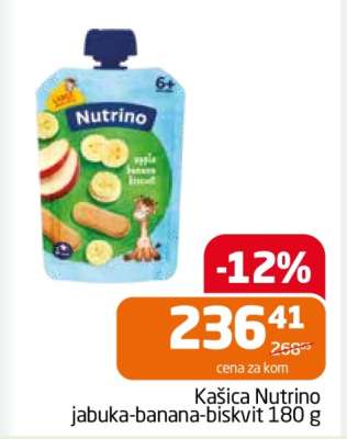 Kašica Nutrino jabuka-banana-biskvit 180 g