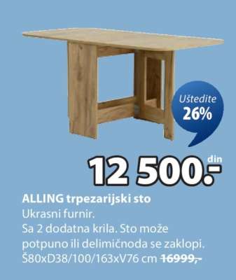 ALLING trpezarijski sto