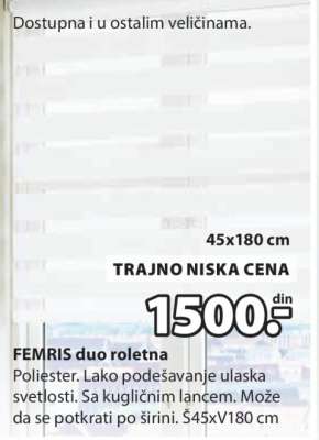 FEMRIS DUO ROLETNA