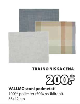 VALLMO STONI PODMETAČ