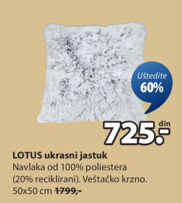 LOTUS UKRASNI JASTUK