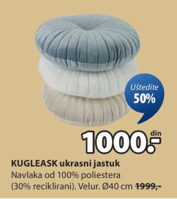 KUGLEASK UKRASNI JASTUK