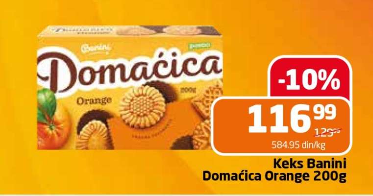 Keks Banini Domaćica Orange 200g