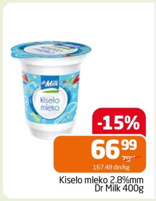 Kiselo mleko 2.8%mm Dr Milk 400g