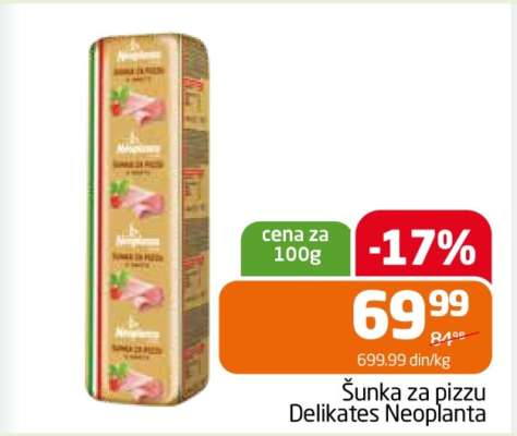 Šunka za pizzu Delikates Neoplanta