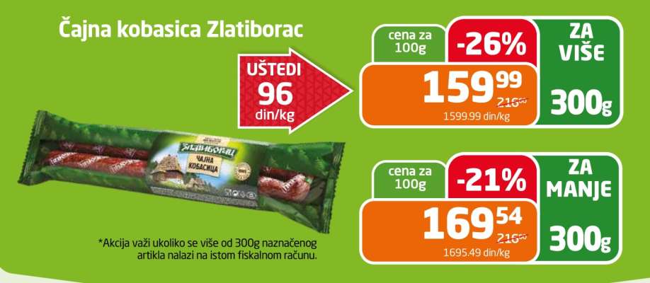 Cajna kobasica Zlatiborac