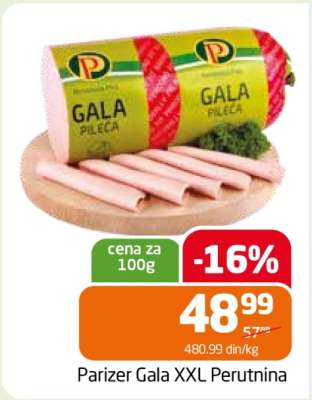 Parizer Gala XXL Perutnina