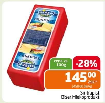 Sir trapist Biser Mlekoprodukt