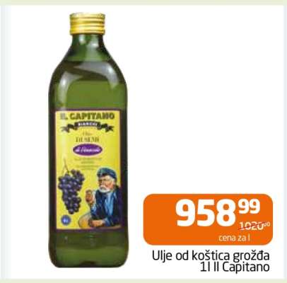 Ulje od koštica grožđa 1L Il Capitano