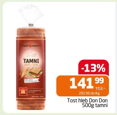 Tost hleb Don Don 500g tamni
