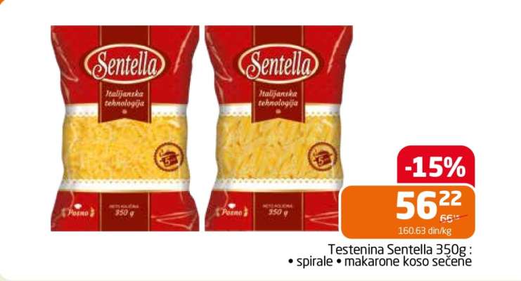 Testenina Sentella 350g