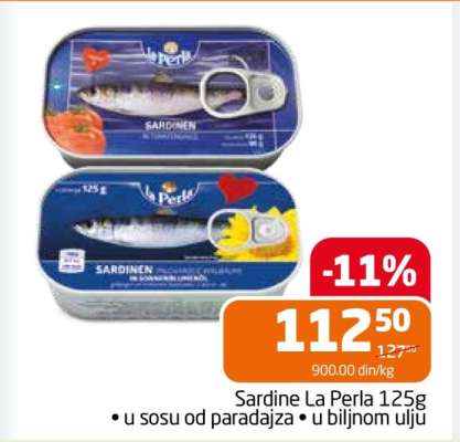 Sardine La Perla 125g