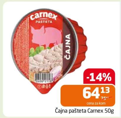 Čajna pašteta Carnex, 50g