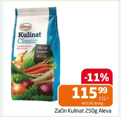 Začin Kulinat 250g Aleva