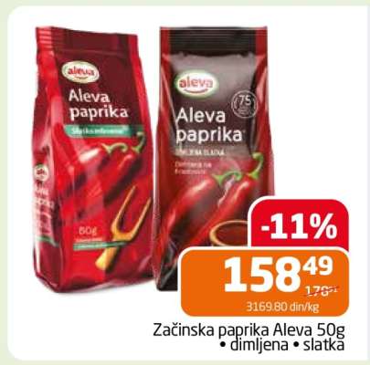 Začinska paprika Aleva 50g