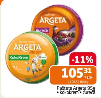Paštete Argeta 95g