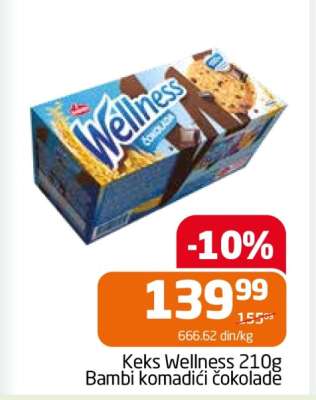 Keks Wellness 210g