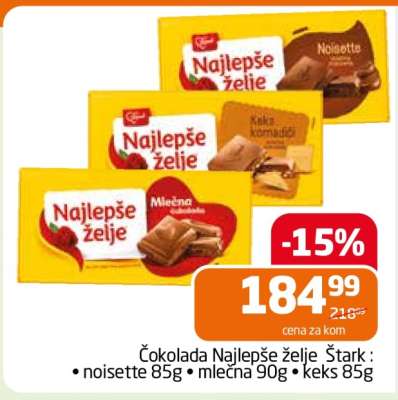 čokolada najlepše želje Štark