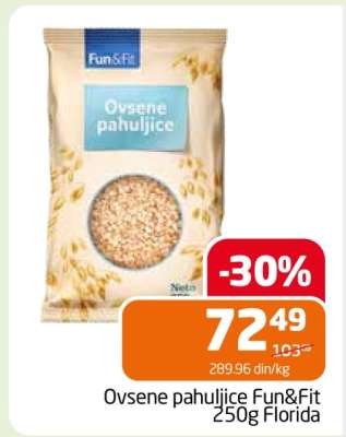 Ovsene pahuljice Fun&Fit 250g Florida