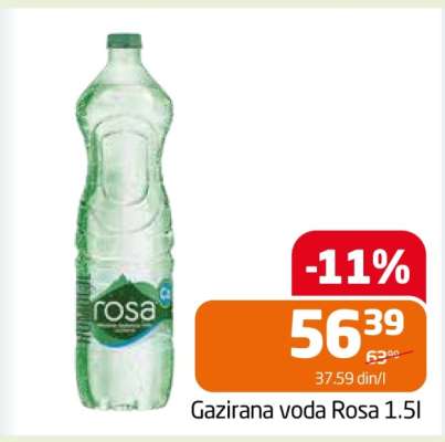 Gazirana voda Rosa 1.5l