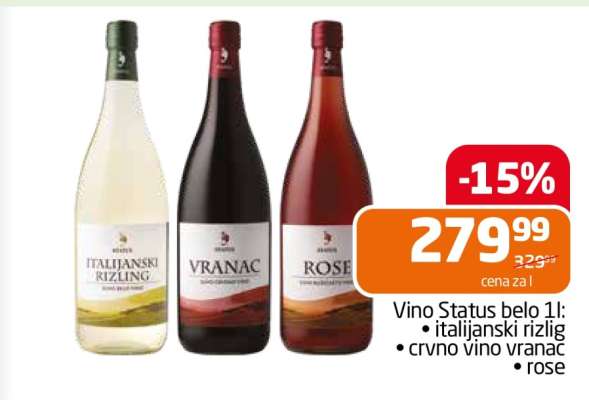 Vino Status belo 1l