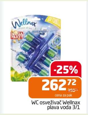 WC osvěživač Wellnax plava voda 3/1