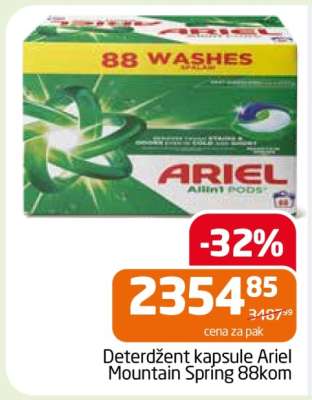 Deterdžent kapsule Ariel Mountain Spring 88kom