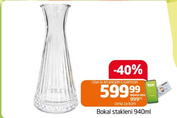 Bokal stakleni 940ml