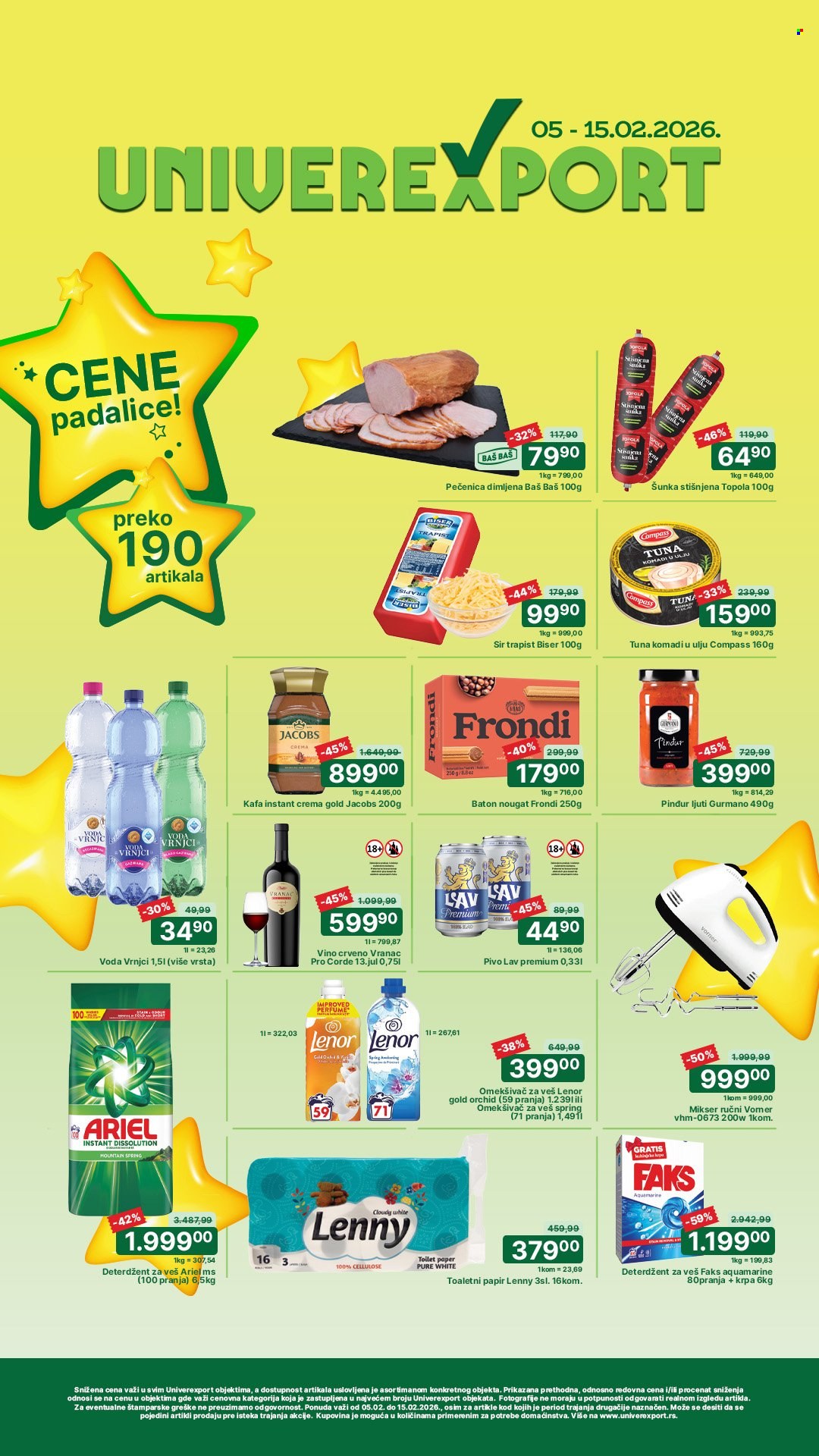 Univerexport katalog - 05.02.2026 - 15.02.2026. Stranica 1
